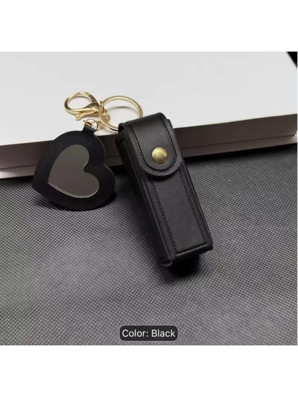 Lipstick Case Keychain with Mirror, Bag Charm - Brand New - Multiple colors